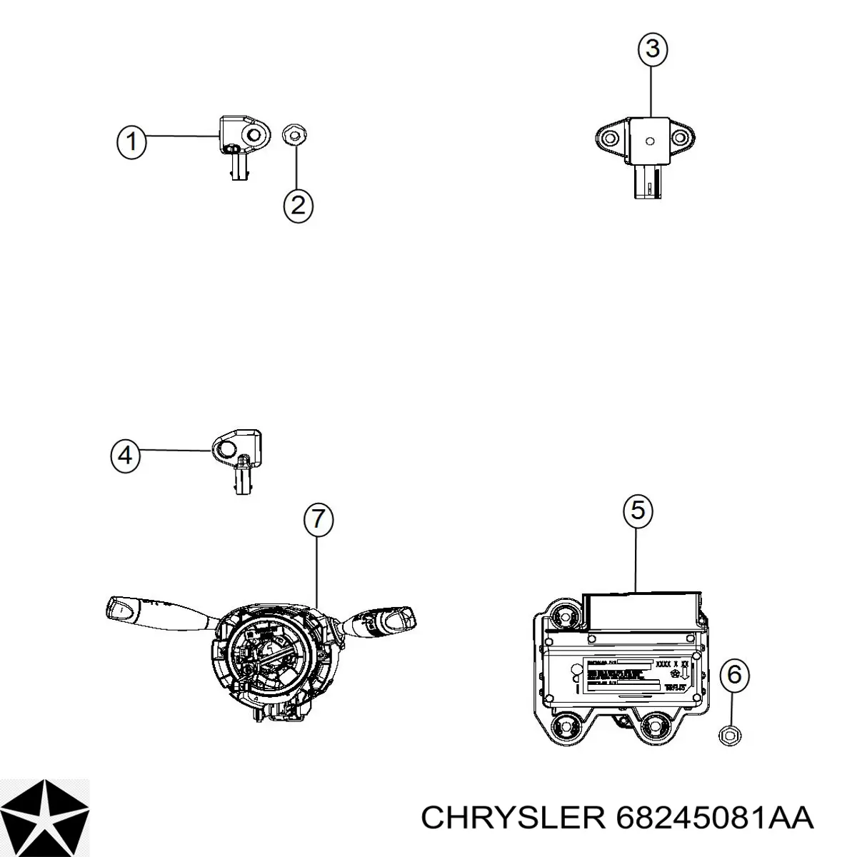  Chrysler 68245081AA preço, a partir de 45,97 USD