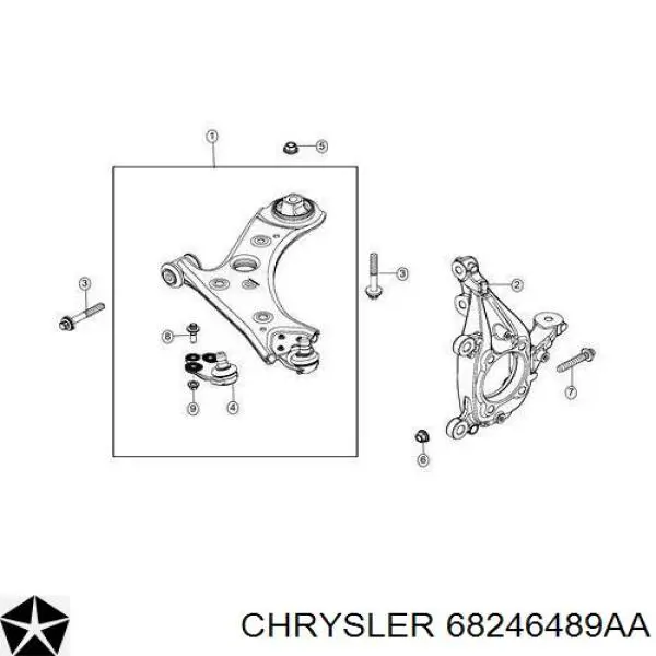 Suporte de esfera inferior Chrysler 68246489AA preço, a partir de 15,14 USD