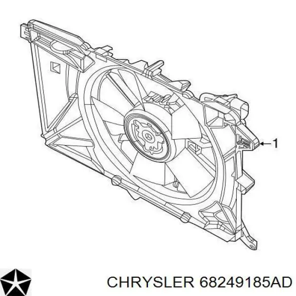 Difusor do radiador de esfriamento, montado com motor e roda de aletas Chrysler 68249185AD preço, a partir de 287,06 USD