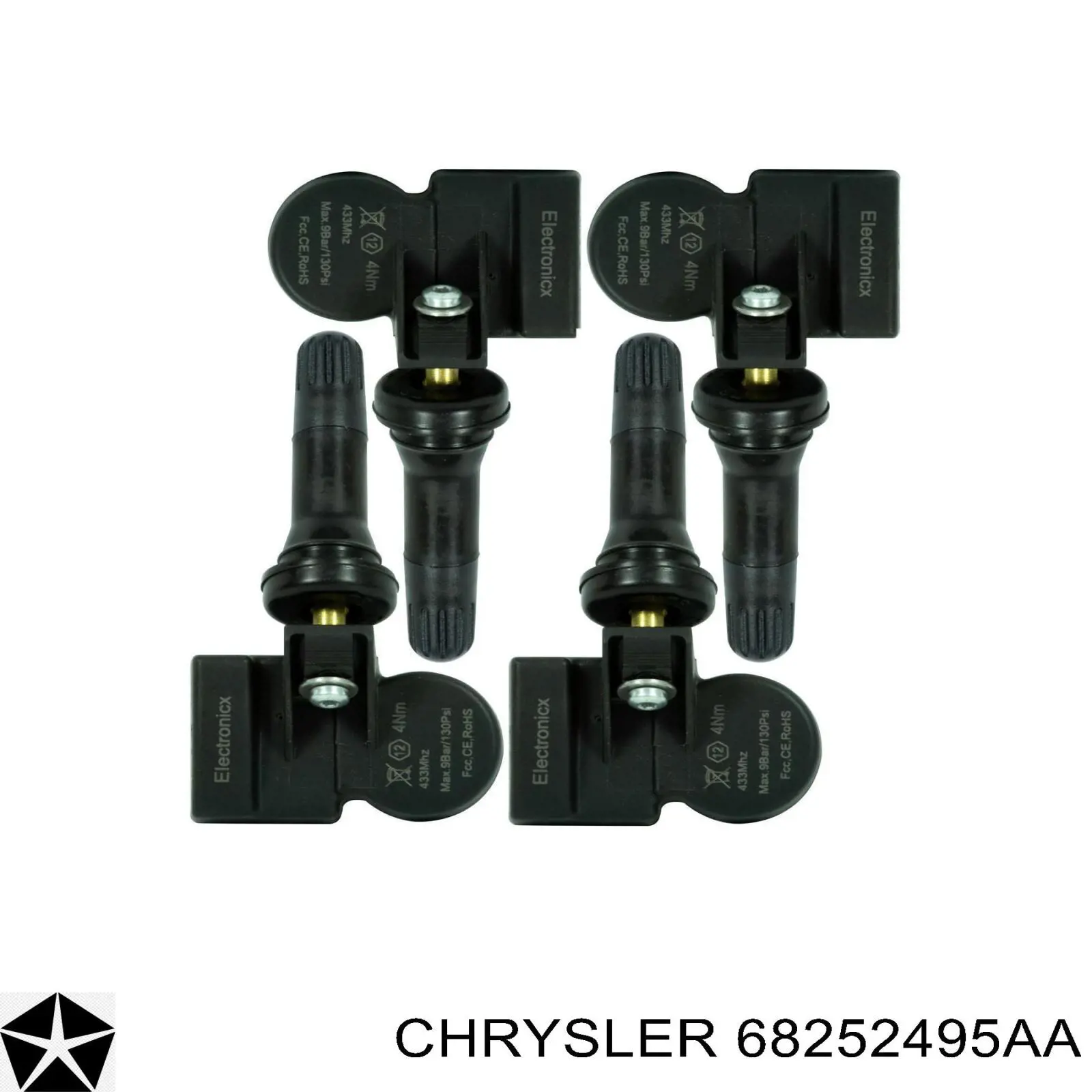 Sensor de pressão de ar nos pneus Chrysler 68252495AA preço, a partir de 59,87 USD