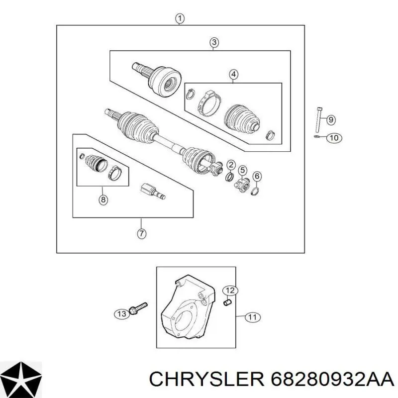Compre 68280932AA Chrysler 