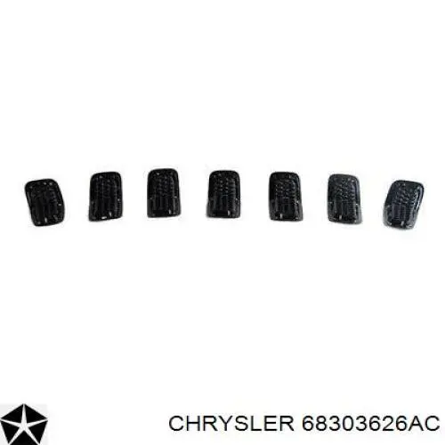 68303626AC Chrysler Grelha do radiador