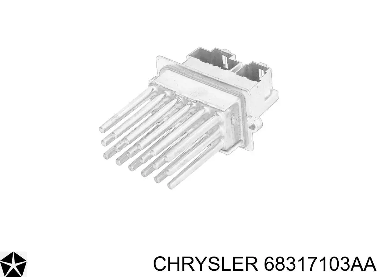 68317103AA Chrysler Resistor de motorzinho de ventilador de aparelho de ar condicionado