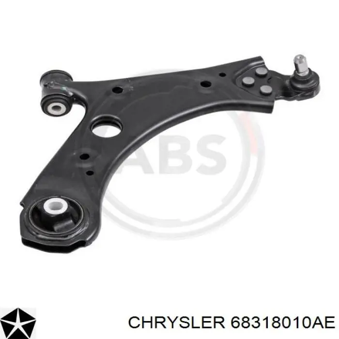 68318010AE Chrysler Braço oscilante inferior direito de suspensão dianteira