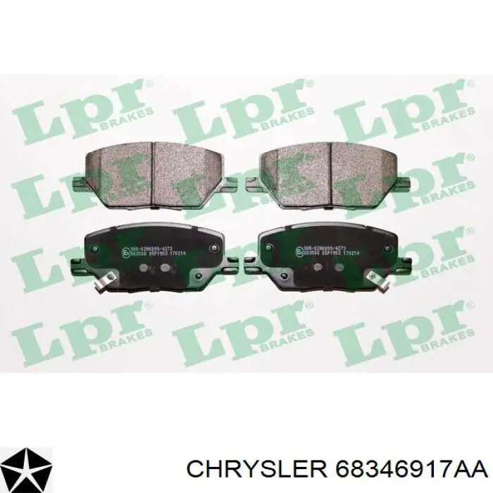 Sapatas do freio dianteiras de disco Chrysler 68346917AA preço, a partir de 23,98 USD