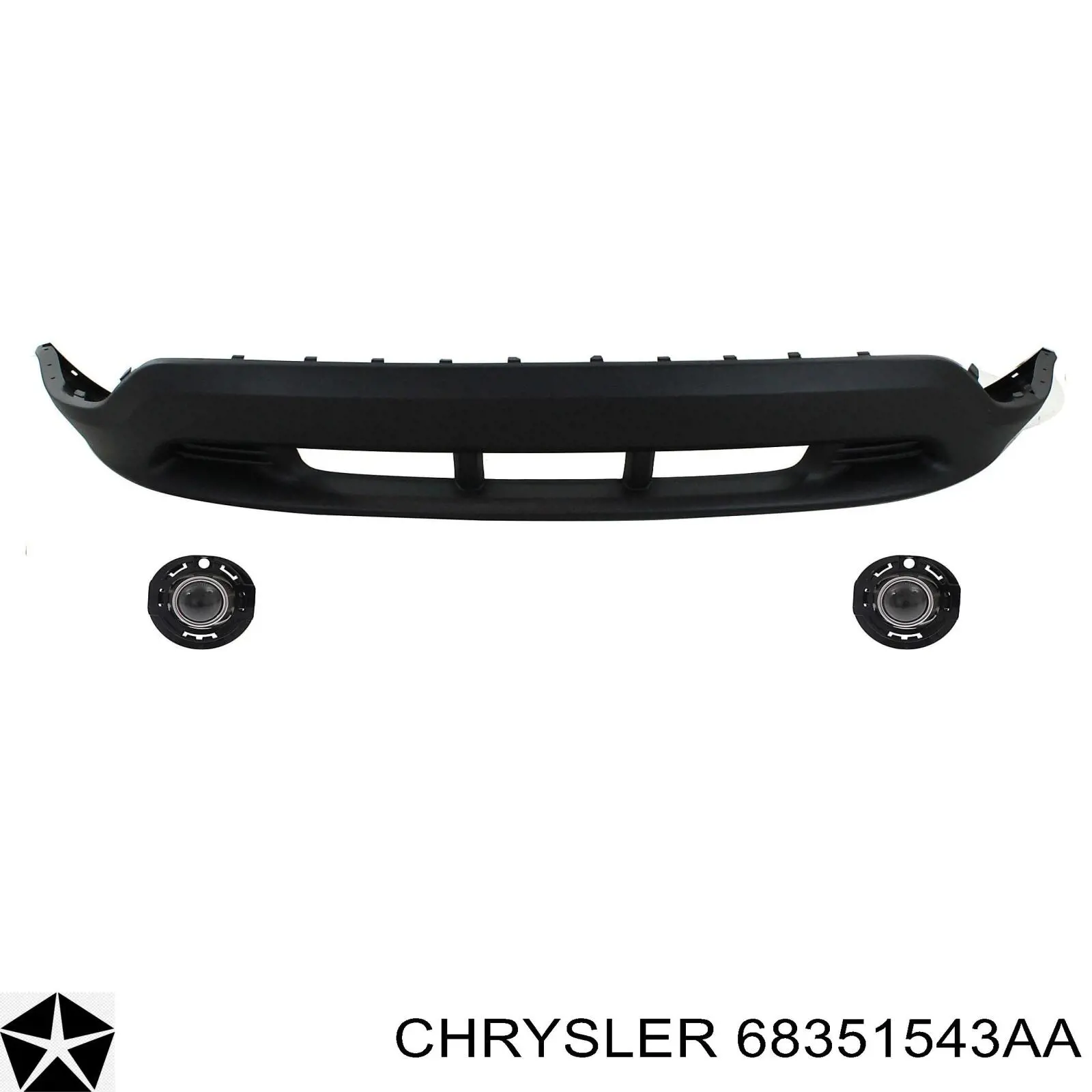 68351543AA Chrysler Pára-choque dianteiro