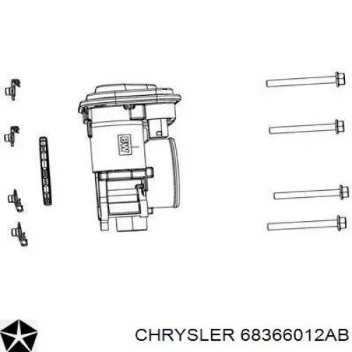 Válvula de borboleta montada Chrysler 68366012AB preço, a partir de 87,30 USD