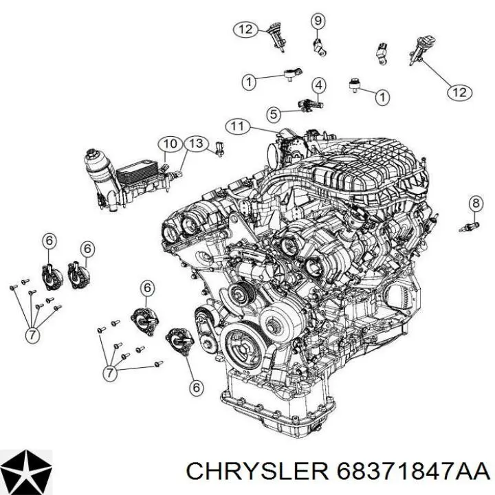 Sensor de pressão no coletor de admissão, MAP Chrysler 68371847AA preço, a partir de 20,47 USD