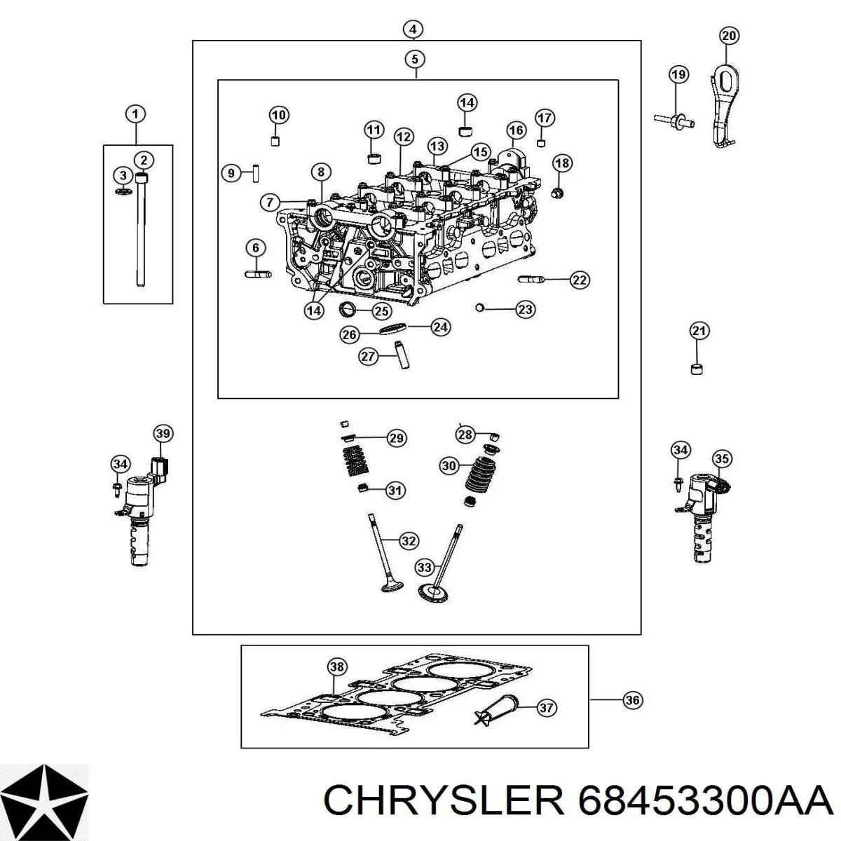 Válvula de escape Chrysler 5047447AA preço, a partir de 30,77 USD