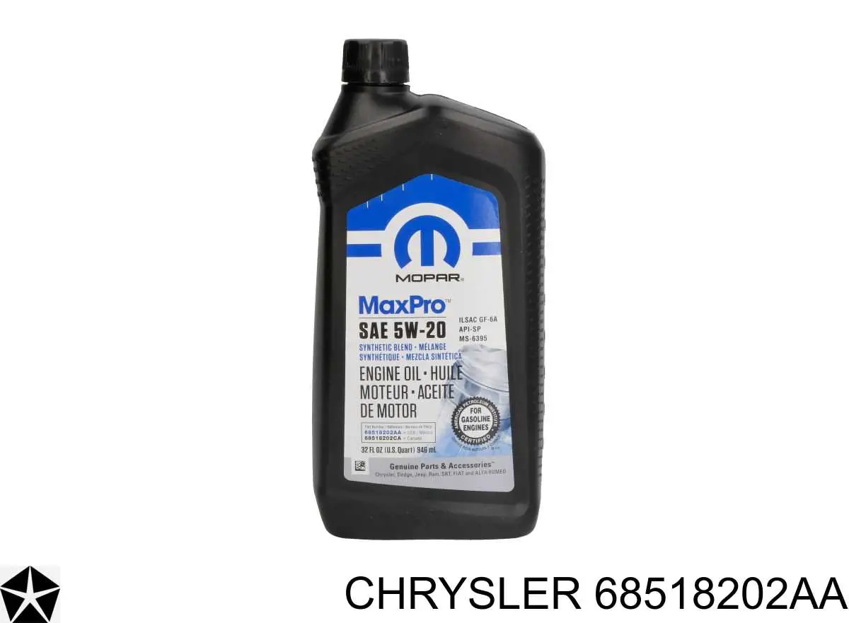 68518202AA Chrysler Óleo para motor