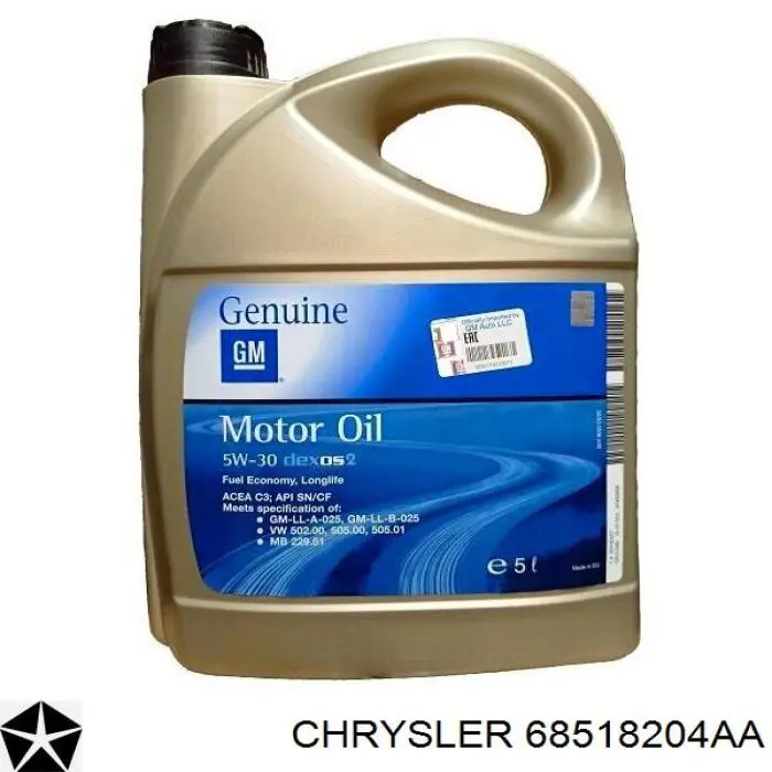 68518204AA Chrysler Óleo para motor
