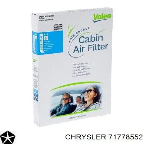 Filtro de salão 71778552 Chrysler