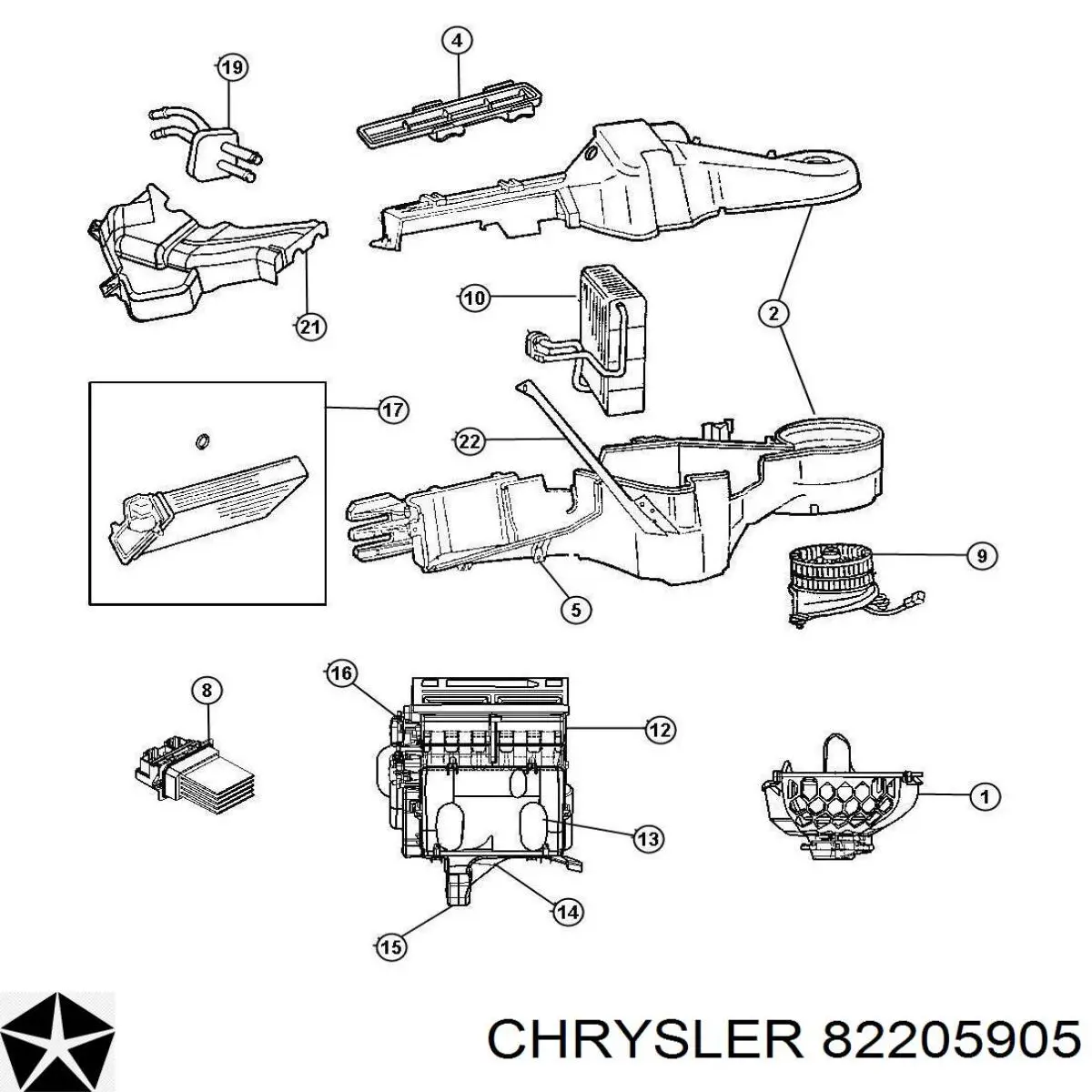 Compre 82205905 Chrysler Filtro de salão