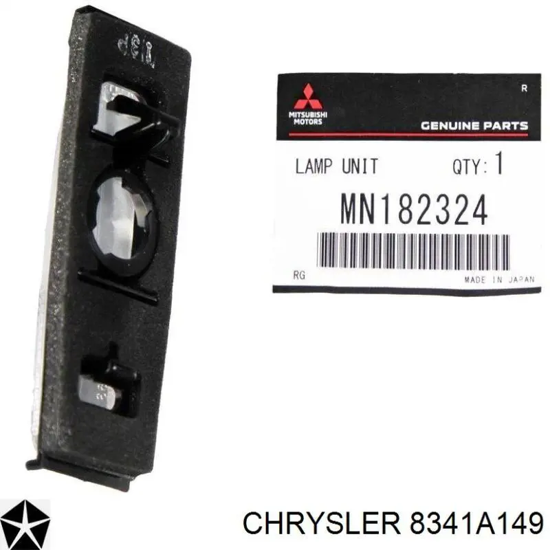  Lanterna da luz de fundo de matrícula traseira Mitsubishi Pajero SPORT II SUV (KH) (2008 - 2014) SPORT II