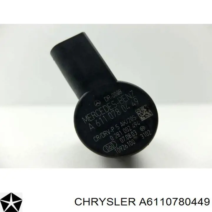 A6110780449 Chrysler Regulador de pressão de combustível na régua de injectores