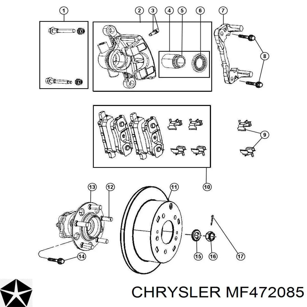  Chrysler MF472085 preço, a partir de 1,99 USD