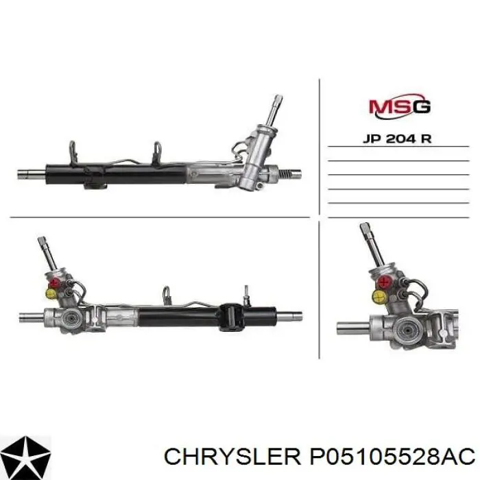 Cremalheira da direção Chrysler 05105046AD preço, a partir de 181,21 USD