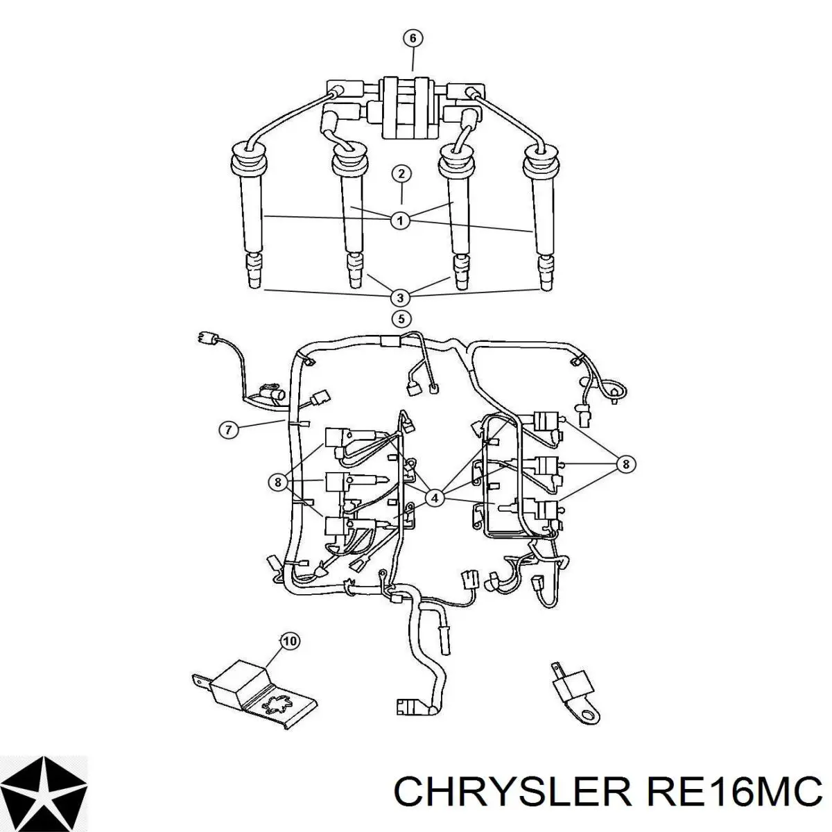 Vela de ignição Chrysler RE16MC preço, a partir de 6,83 USD