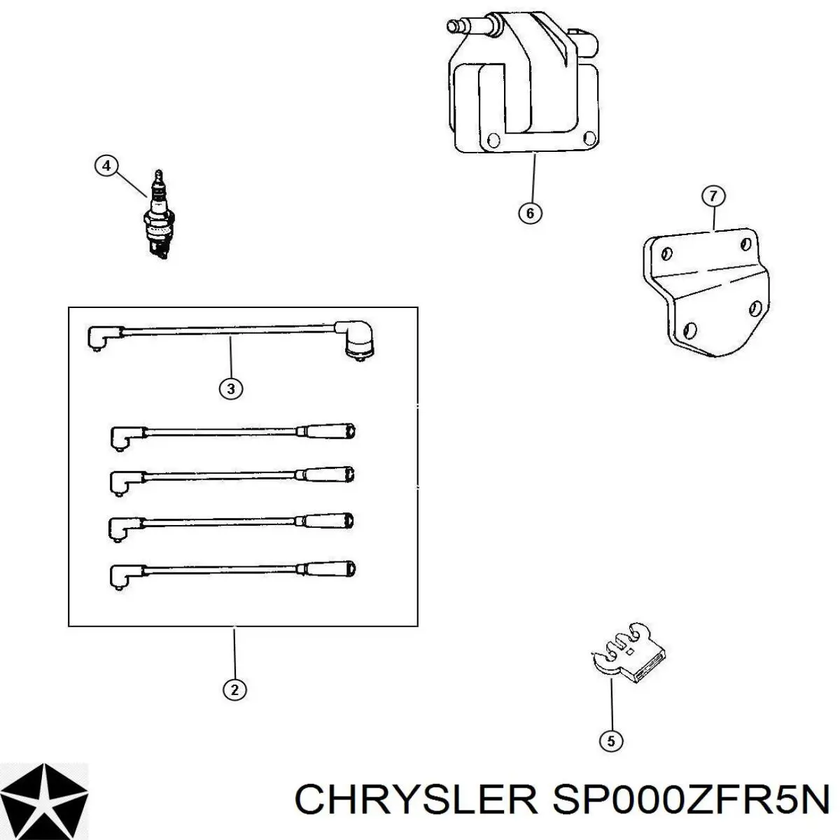 SP000ZFR5N Chrysler Vela de ignição