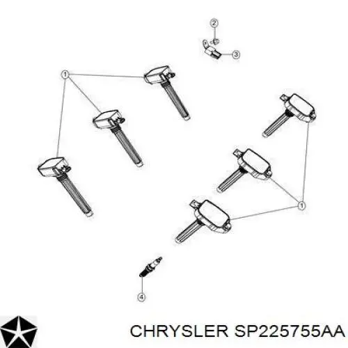 Compre SP225755AA Chrysler Vela de ignição