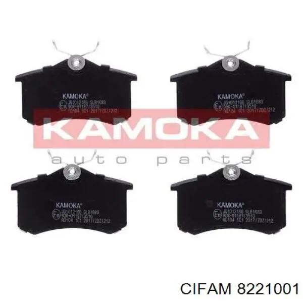 Compre 8221001 Cifam Sapatas do freio traseiras de disco