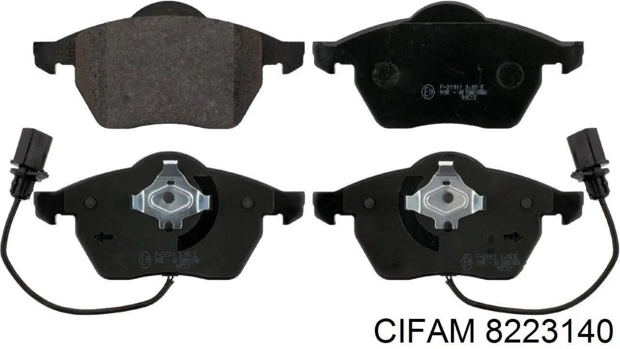 Compre 8223140 Cifam Sapatas do freio dianteiras de disco