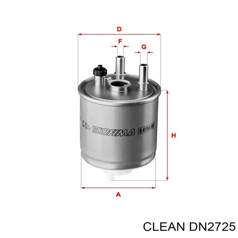 Filtro de combustível Clean DN2725
