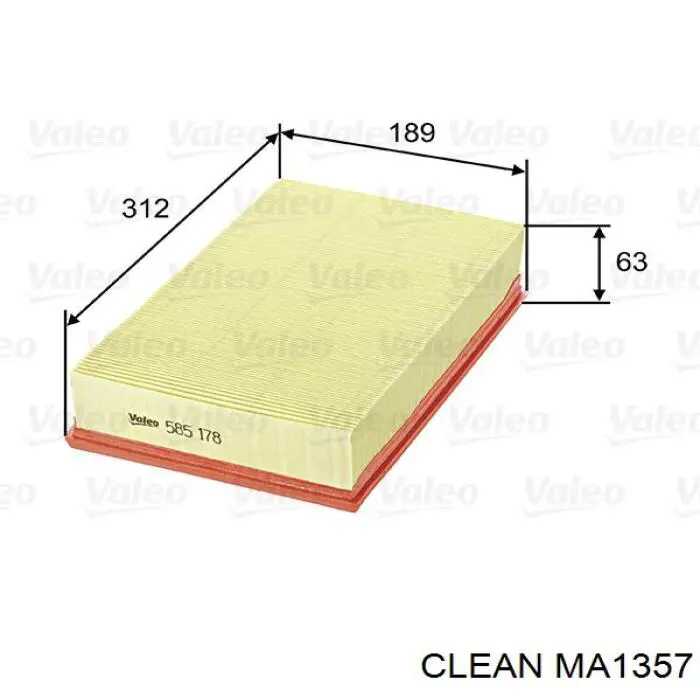 Filtro de ar Clean MA1357 preço, a partir de 13,30 USD