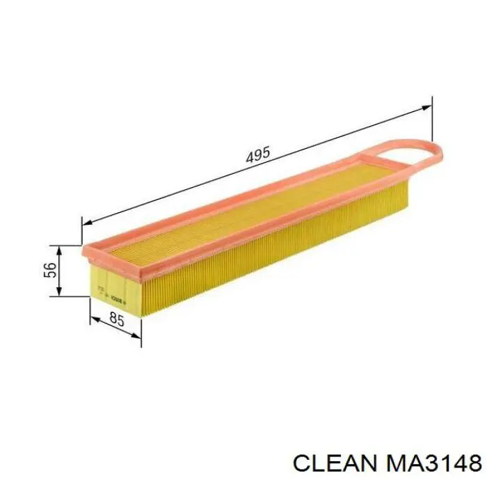 Filtro de ar MA3148 Clean