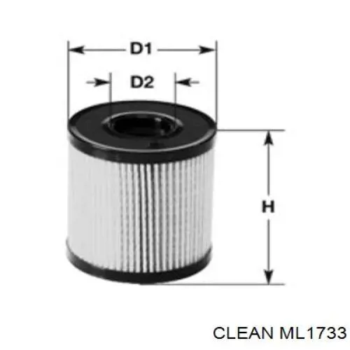ML1733 Clean Filtro de óleo