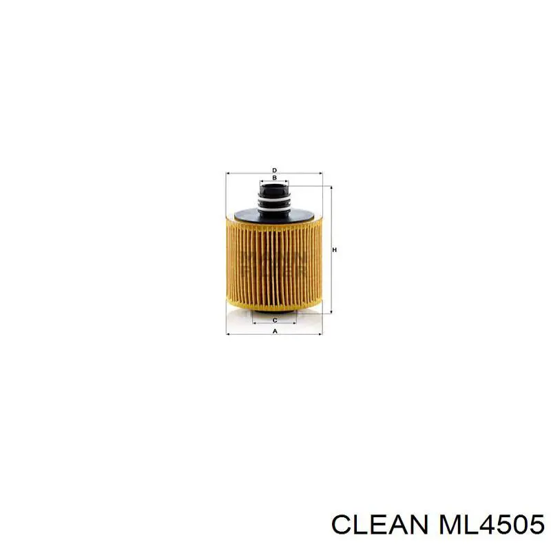 Filtro de óleo Clean ML4505 preço, a partir de 11,71 USD