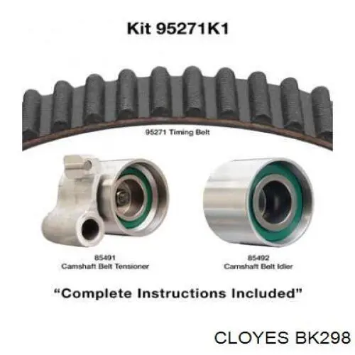 Correia do mecanismo de distribuição de gás, kit Toyota Land Cruiser  J200