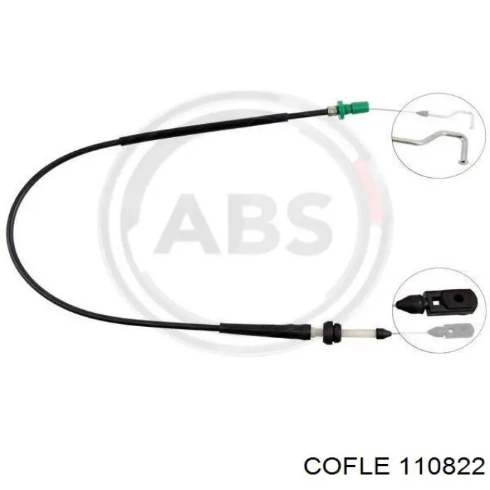 3A1721555A VAG Cabo/pedal de gás (de acelerador)