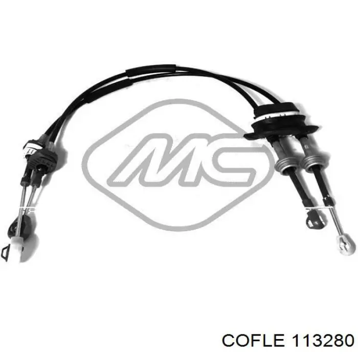 Compre 1608283780 Peugeot/Citroen Cabo de mudança duplo