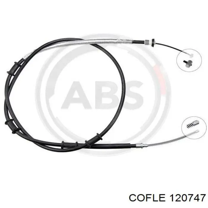 Compre 1102592 Adriauto Cabo traseiro direito/esquerdo do freio de estacionamento