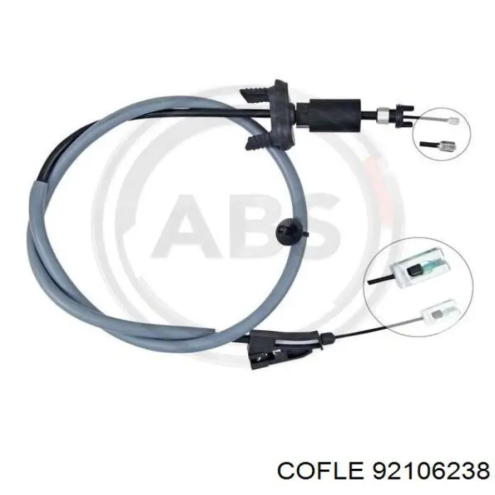 Compre 474669 Peugeot/Citroen Cabo do freio de estacionamento dianteiro