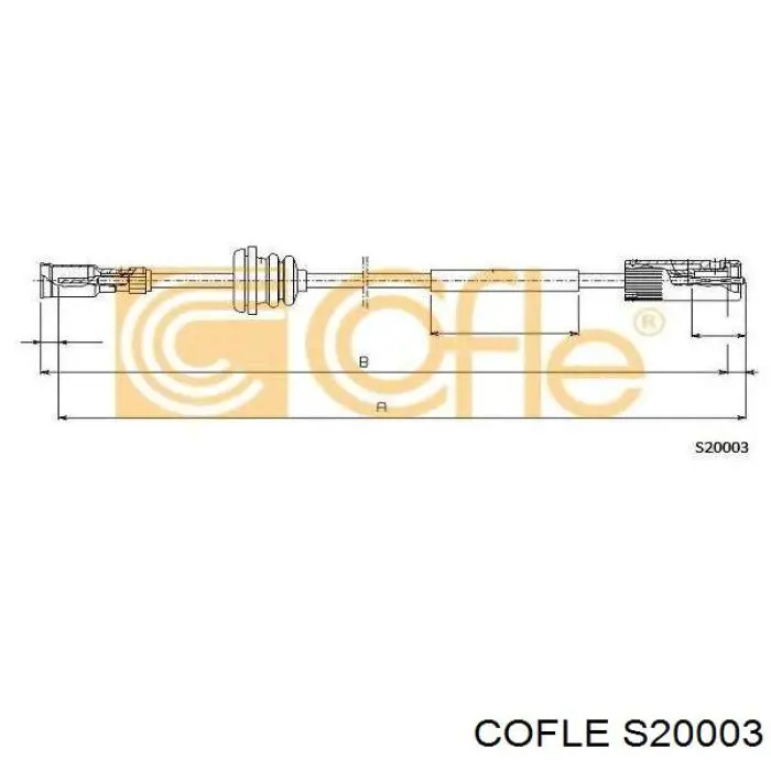 Cabo de acionamento de velocímetro Cofle S20003 preço, a partir de 24,77 USD