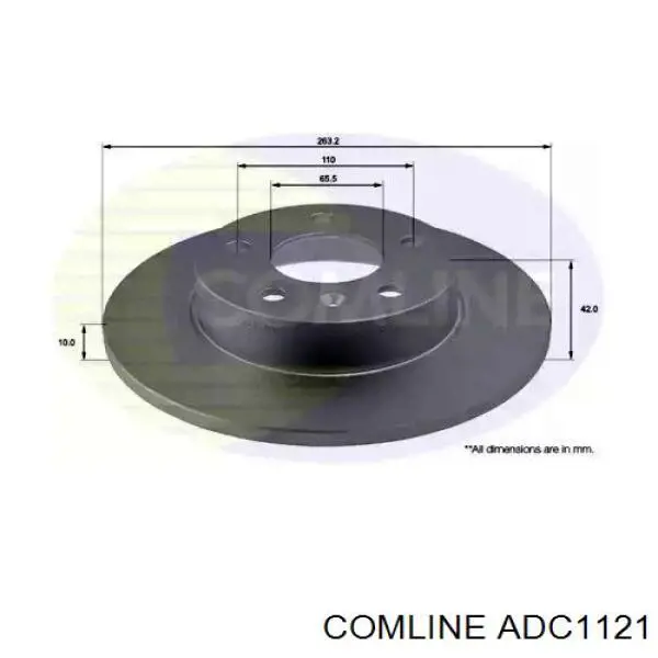 ADC1121 Comline Disco do freio traseiro