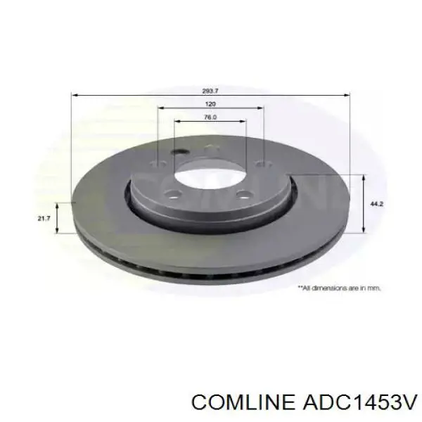 ADC1453V Comline Disco do freio traseiro