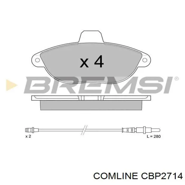 Compre CBP2714 Comline Sapatas do freio dianteiras de disco