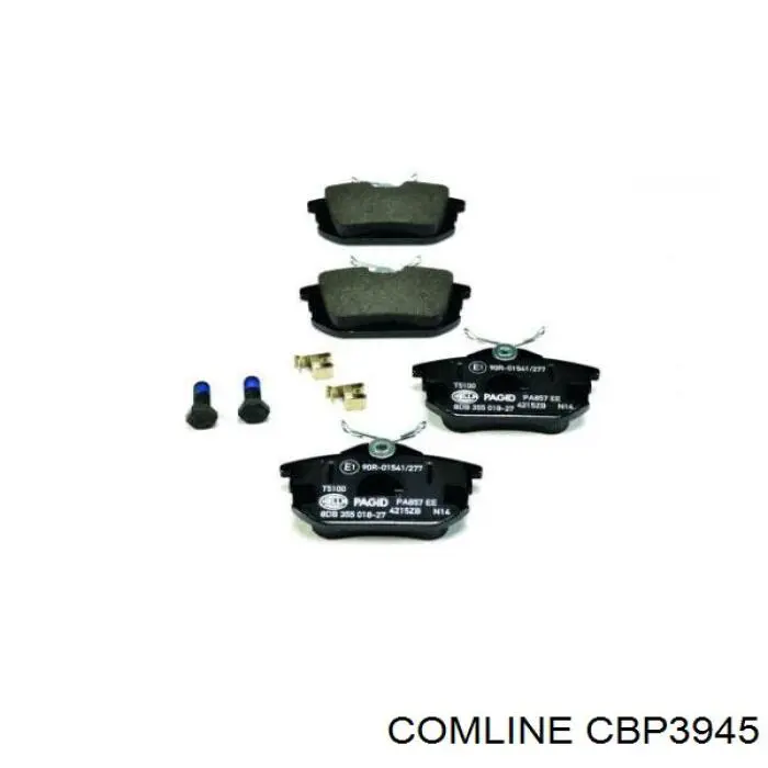 Compre CBP3945 Comline Sapatas do freio traseiras de disco
