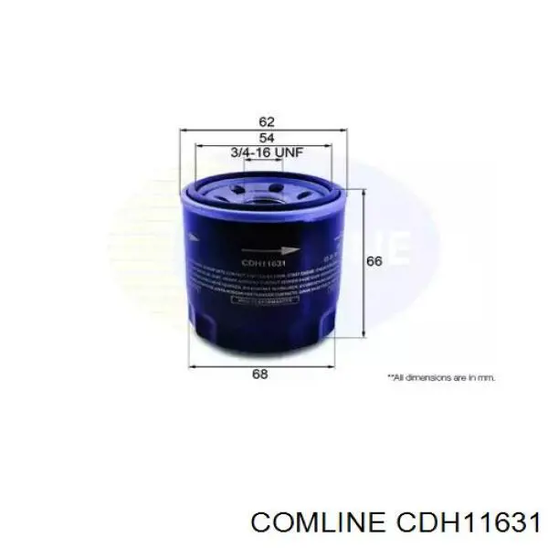 CDH11631 Comline Filtro de óleo