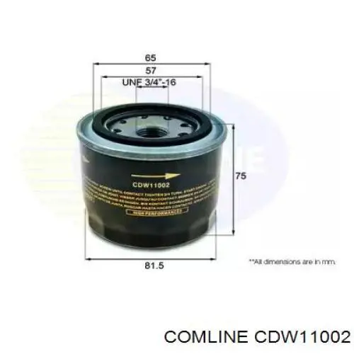 Compre CDW11002 Comline Filtro de óleo