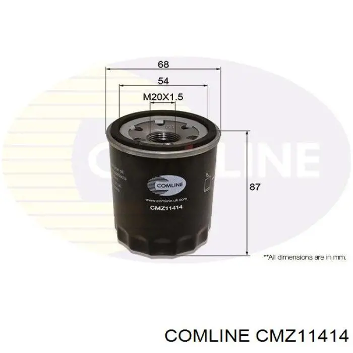 CMZ11414 Comline Filtro de óleo