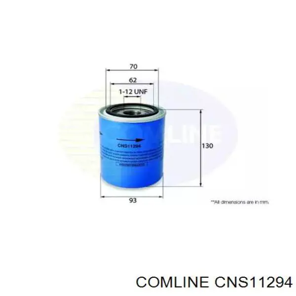 CNS11294 Comline Filtro de óleo