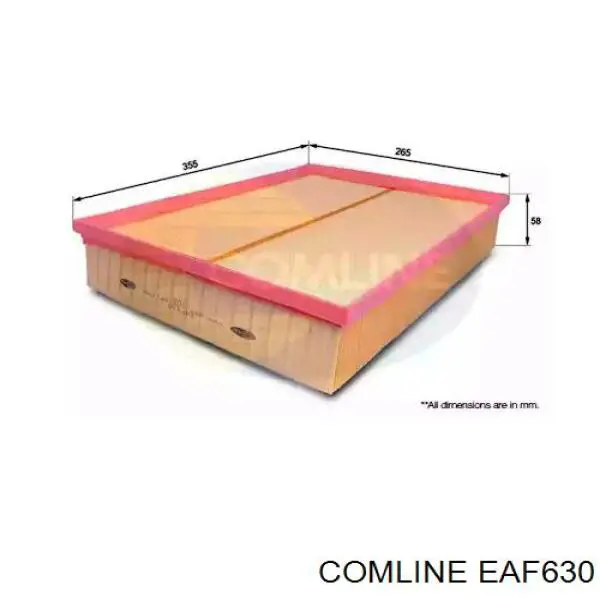 EAF630 Comline Filtro de ar