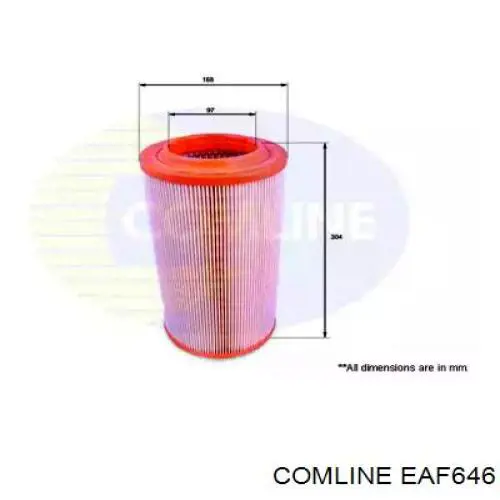 EAF646 Comline Filtro de ar