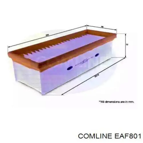EAF801 Comline Filtro de ar