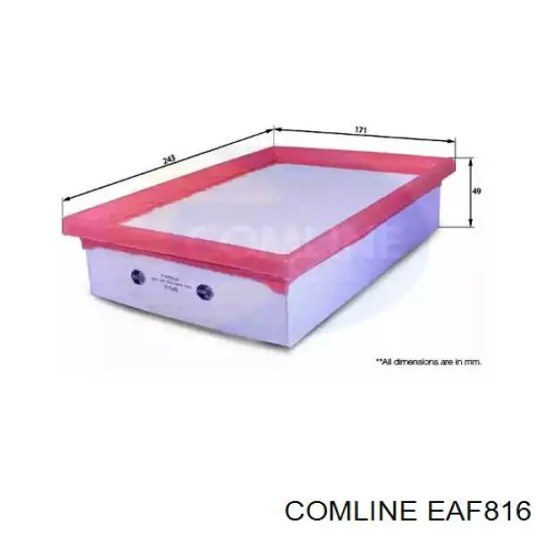 EAF816 Comline Filtro de ar
