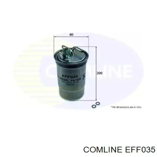 EFF035 Comline Filtro de combustível